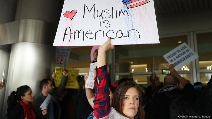 USA Amerika protestiert gegen den Einreiseverbot für Muslime Miami (Getty Images/J. Raedle)
