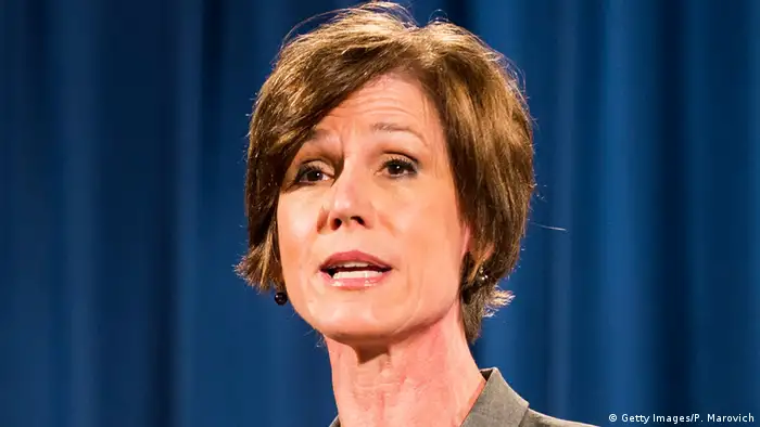 USA Stellvertretende Generalstaatsanwältin Sally Yates in Washington (Getty Images/P. Marovich)