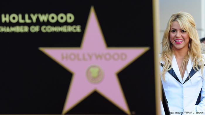 Shakira on the Hollywood Walk of Fame, 2011. (Getty Images/AFP/F.-J. Brown)