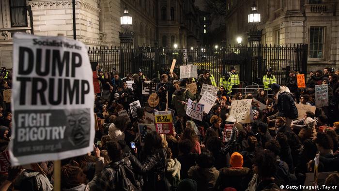 London Proteste gegen Trump Muslim-Bann
