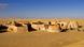 Filmkulissen der Star Wars Reihe in der Sahara bei Tozeur, Panoramabild Filmkulissen der Star Wars Reihe in der Sahara bei Tozeur, Panoramabild