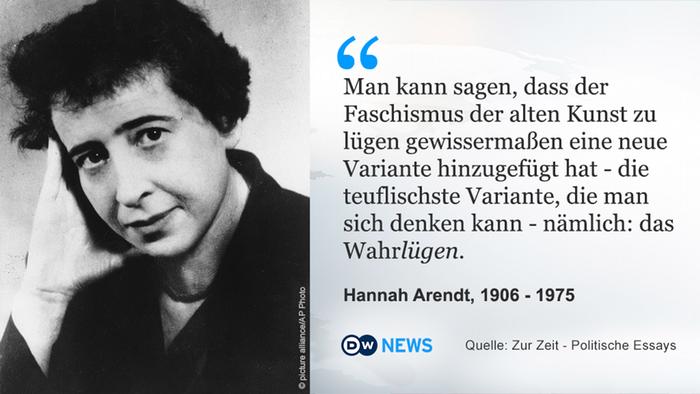 DW News Hannah Arendt Zitate DEU