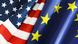 Symbolbild EU USA Flagge Symbolbild EU USA Flagge