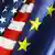 Symbolbild EU USA Flagge