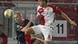 Cottbus and Gladbach players challenge for the ball Cottbus and Gladbach players challenge for the ball
