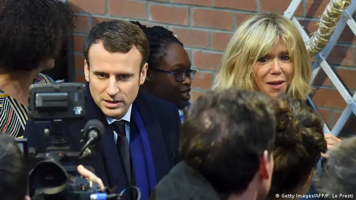Frankreich Brigitte Trogneux, Gattin von Emmanuel Macron (Getty Images/AFP/F. Lo Presti)