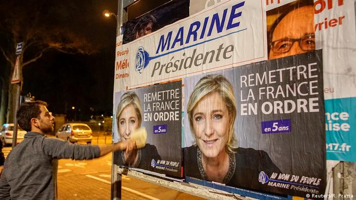Frankreich Wahlkampf Front National Marine Le Pen