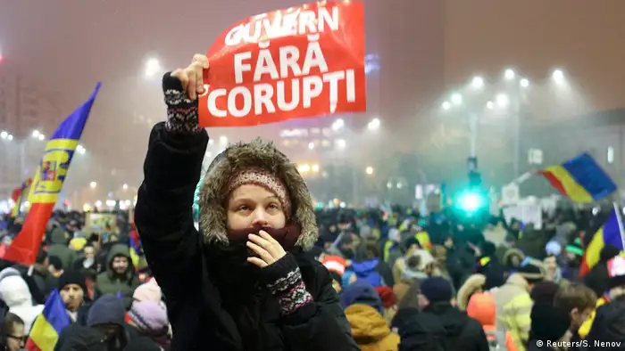 Rumänien Proteste in Bukarest (Reuters/S. Nenov)