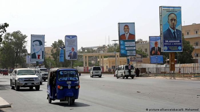 Somalia Wahlen - Plakate in Mogadischu