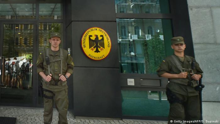 Deutsche Botschaft in der Ukraine (Archivbild: Getty Images/AFP/S. Supinski)