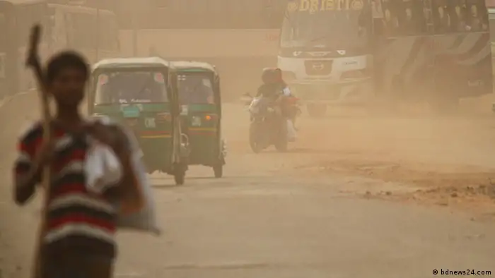 Bangladesch Dhaka - Luftverschmutzung (bdnews24.com)