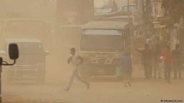 Bangladesch Dhaka - Luftverschmutzung (bdnews24.com)
