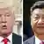 Kombobild Donald Trump und Xi Jinping