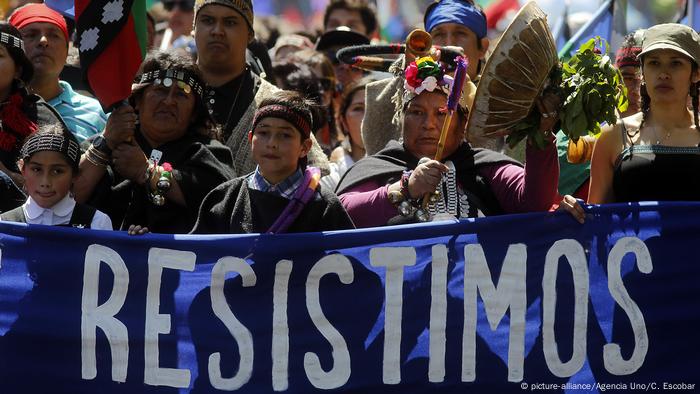 Chile Demonstration der Mapuche