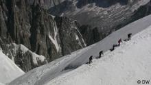 Hobbybergsteiger stürmen den Mont Blanc