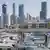 Kuwait Hafen City skyline viewed from Souk Shark Mall