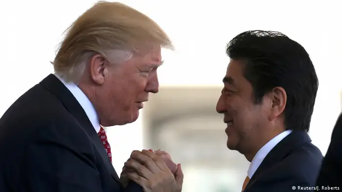 USA Besuch Shinzo Abe bei Trump in Washington