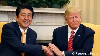 USA Besuch Shinzo Abe bei Trump in Washington