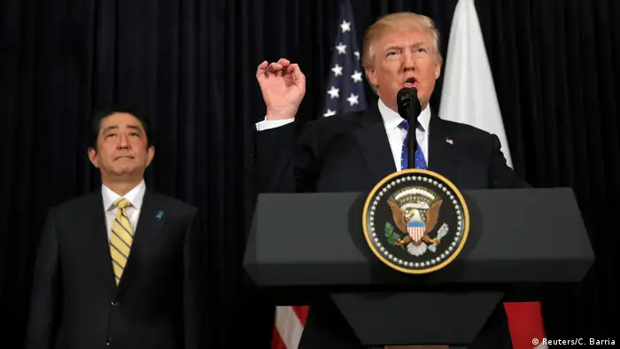 USA Präsidenten Donald Trump & Shinzo Abe, Japan | Kommentar zu Nordkorea