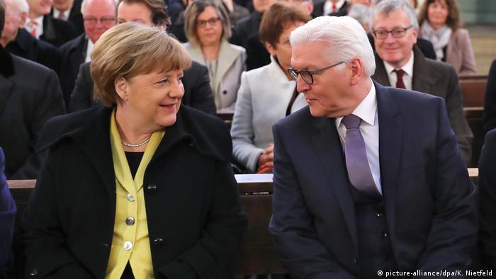 Deutschland | Wahl des Bundespräsidenten | Gottesdienst St. Hedwigs-Kathedrale | BK Angela Merkel und Frank-Walter Steinmeier 