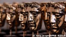February 12, 2017
BAFTA award winners masks are seen ahead of the BAFTA British Academy Film Awards at the Royal Albert Hall in London on February 12, 2017. / AFP / Ben STANSALL (Photo credit should read BEN STANSALL/AFP/Getty Images)