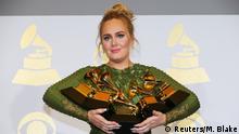 Adele sweeps top awards at 2017 Grammys 