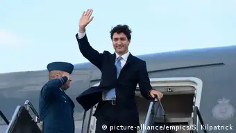USA kanadische Premierminister Justin Trudeau kommt in Washington an