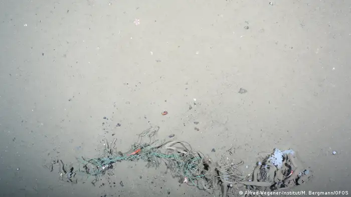 Plastic net in the Arctic Ocean (Alfred-Wegener-Institut/M. Bergmann/OFOS)