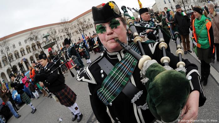 Desfile de St. Patrick's Day en múnich.