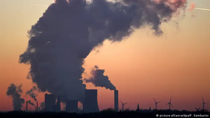 Luftverschmutzung durch Braunkohlekraftwerk