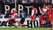Escena del dramático empate del Hamburgo y el Bayern Múnich en el torneo 2001 Escena del dramático empate del Hamburgo y el Bayern Múnich en el torneo 2001