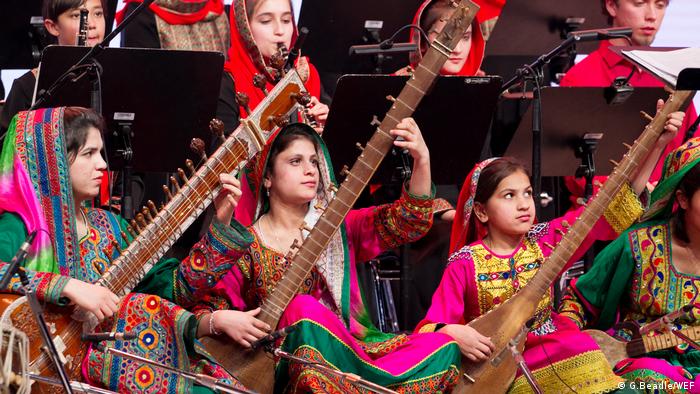 Mitglieder des Afghan Women's Orchestra Zohra (G.Beadle/WEF)