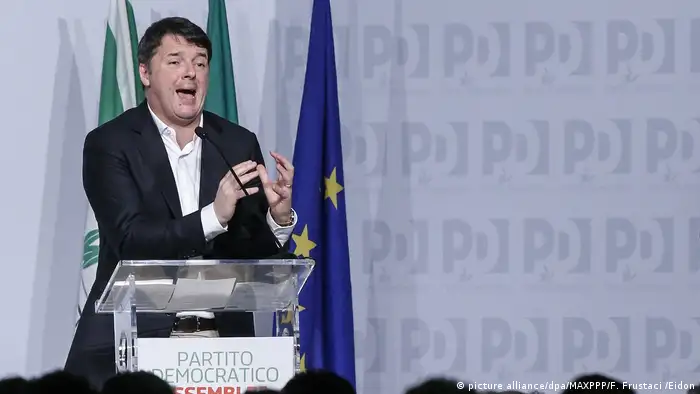 Italien Matteo Renzi (picture alliance/dpa/MAXPPP/F. Frustaci /Eidon)