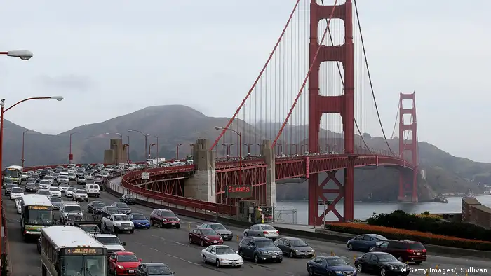 Golden Gate Bridge Verkehr Stau Verkehrschaos (Getty Images/J.Sullivan)