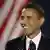 Porträt Barack Obama vor US-Flagge;ap