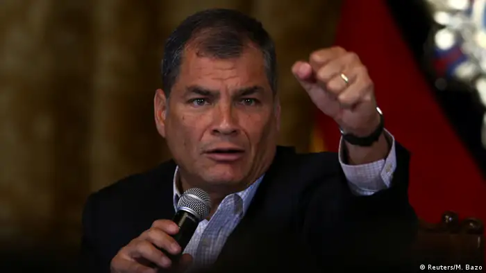 Ecuador PK Präsident Rafael Correa in Quito (Reuters/M. Bazo)