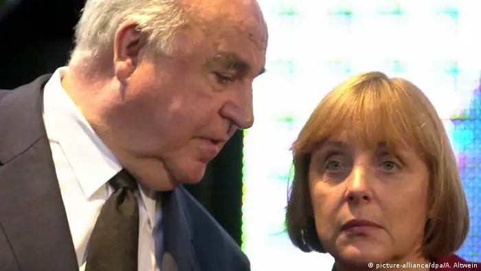 Helmut Kohl und Angela Merkel