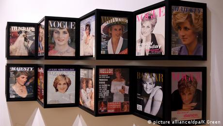 Magazincover mit Prinzessin Diana auf dem Titelbild - Exponate aus der Ausstellung Diana Her Fashion Story in London (picture alliance/dpa/K.Green)