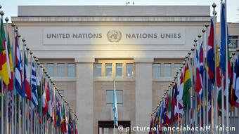 Foto del edificio de las Naciones Unidas en Ginebra