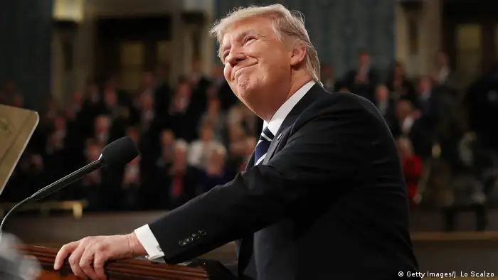 USA Donald Trump vor dem US-Kongress in Washington (Getty Images/J. Lo Scalzo)