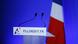 Frankreich Leeres Podium vor der Ansprache Francois Fillon Frankreich Leeres Podium vor der Ansprache Francois Fillon