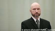  In this January 2017 file photo, Anders Behring Breivik looks on during the last day of his appeal case