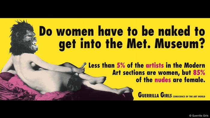 Ausstelung Guerrilla Girls: Is it even worse in Europe? 1 October 2016 – 5 March 2017

