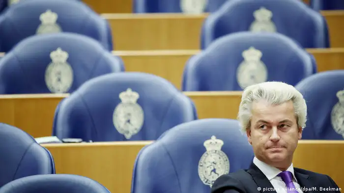 Niederlande Wahlkampf Geert Wilders ARCHIV (picture alliance/dpa/M. Beekman)
