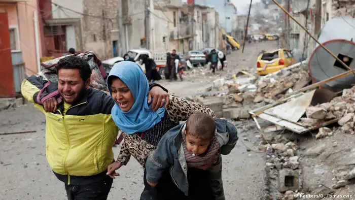 Irak Flüchtlinge aus Mossul (Reuters/G. Tomasevic)