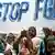Magadişu'da kadın sünnetini (FGM=Female Genital Mutilation) protesto gösterileri.