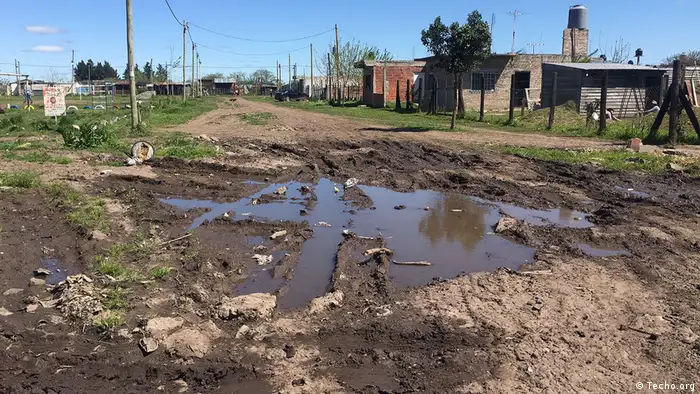 Vista del asentamiento, barrial