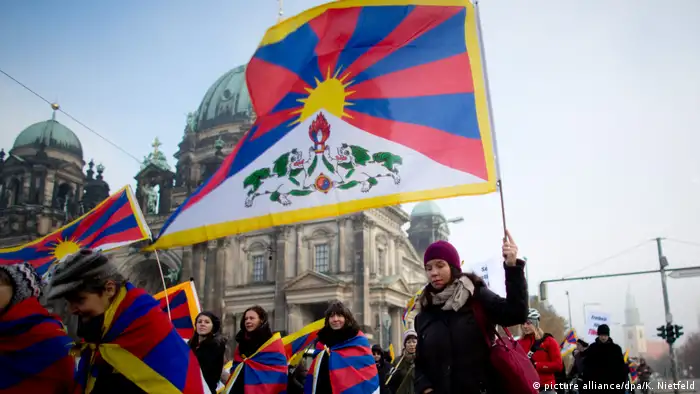 Deutschland Demo für ein freies Tibet