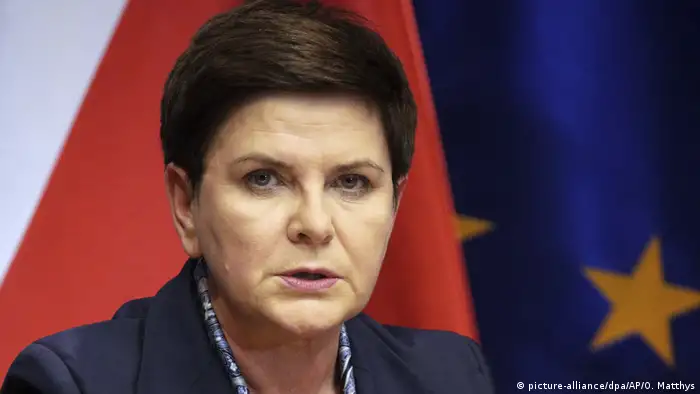 Polen Beata Szydlo beim EU-Gipfel in Brüssel (picture-alliance/dpa/AP/O. Matthys)