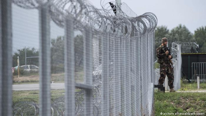 Заграждения на границе Венгрии с Сербией